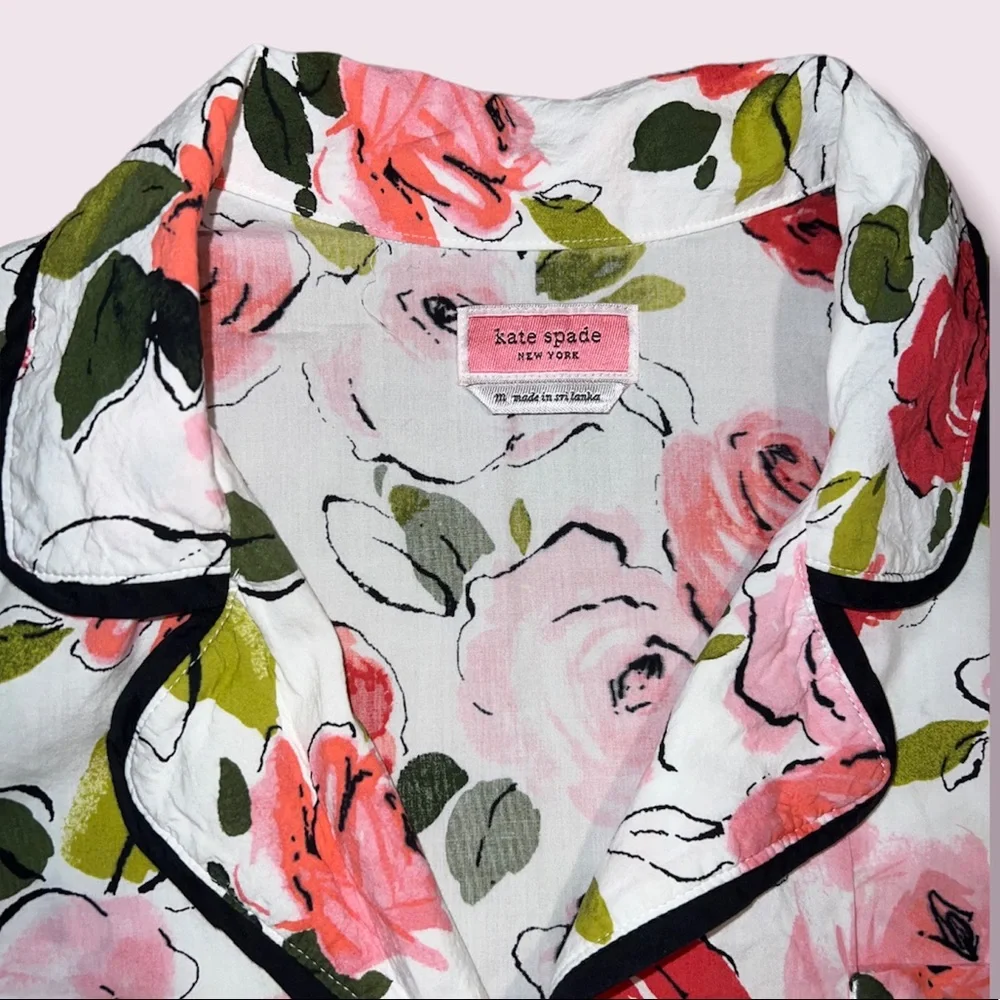 Kate Spade Roses Pijama Top - Picture 6 of 7